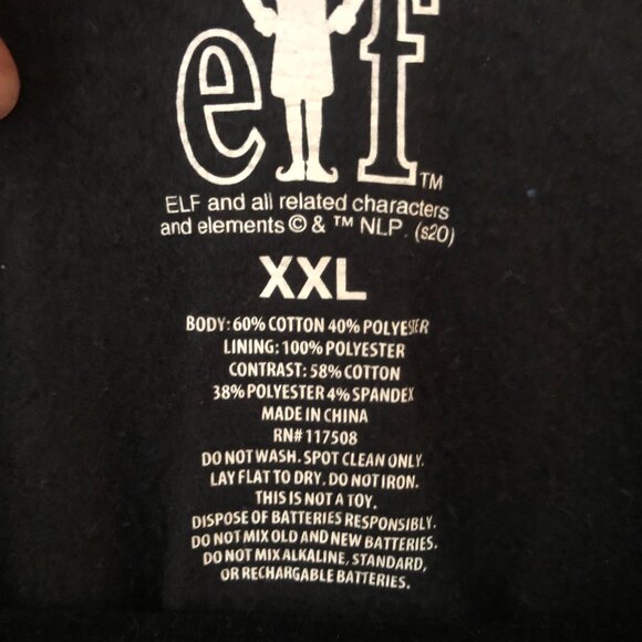 Elf Sweatshirt with lights, XXL - Picture 2 of 2